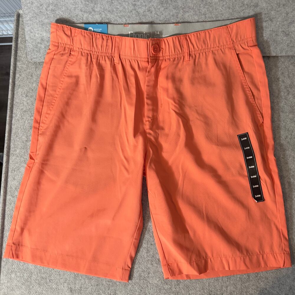 NWT Etonic Men's Shorts Coral Size 34